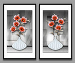 3D立体花卉花瓶装饰画