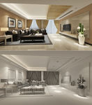 現(xiàn)代客廳模型max格式