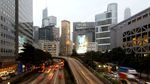 香港街景车流延时拍摄
