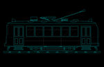 有軌電車立面CAD