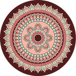 彩印地毯欧式地毯圆形
