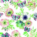 蝴蝶花卉图案设计