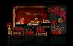 红色浪漫主题婚礼 甜品展示区