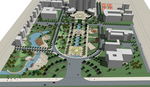 学校校园大学景观广场公园模型图
