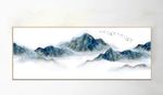 中式水墨抽象山水装饰画
