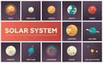 12款太阳系主题行星矢量图标