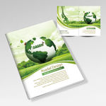 绿色环保画册封面模板
