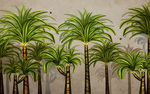 热带阔叶林雨林艺术背景墙