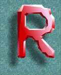 水晶 红宝石 英文 字母 设计