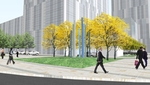 市政绿化带雕塑效果图