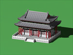 歇山殿古建筑3D模型（带贴图）