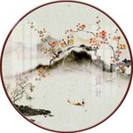 新中式花鸟装饰画图片