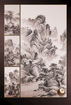 矢量手绘中国古典山水系列