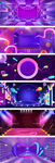 淘宝天猫双12紫色炫酷海报