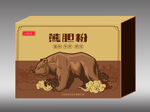 熊胆粉礼盒包装设计