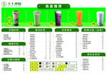 绿色清新设计奶茶菜单