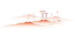 手绘线条 南京电力风手绘线描图