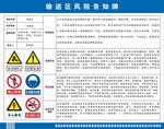 输送区风险告知牌