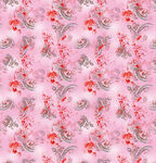 粉色豹纹腰果花朵扎染.