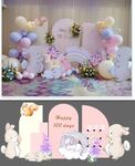 兔子生日宴背景氣球派對