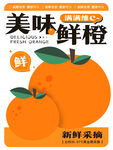 水果鮮橙海報(bào)