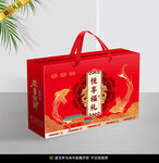  新年禮盒包裝平面展開圖