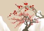 工筆梅花 梅樹 紅梅 雪梅