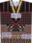 色塊 手工刺繡愛心圖案裝飾