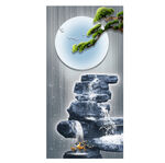 玄關(guān)畫新中式迎客松時來運轉(zhuǎn)石頭