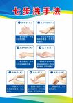 七步洗手法制度牌展板