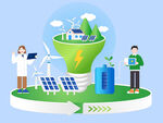 低碳新能源風力發電循環利用