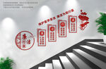 廉潔行醫樓梯文化墻