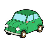 綠色卡通小汽車