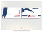 藍(lán)白簡約風(fēng)格名片設(shè)計