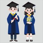 卡通畢業(yè)生