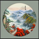 圓形山水畫