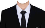 男士黑色領(lǐng)帶西裝證件照衣服素材