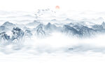 遠(yuǎn)山近水水墨風(fēng)景