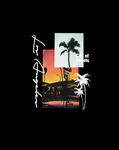 熱帶風(fēng)情日落插畫(huà)