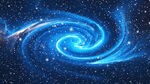 藍(lán)色星空漩渦