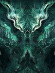 神秘幻彩抽象異獸紋理