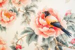 牡丹棲鵲圖