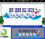 企業四個一流文化墻