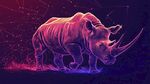 霓虹犀牛 科技感夢幻動物