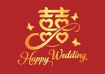 喜慶婚禮囍字裝飾圖案