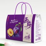 紫色西梅手提袋包裝設計