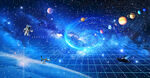 夢幻宇宙星空科技場景