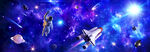長幅宇宙星空太空