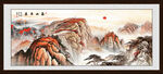 泰山風景畫五岳獨尊