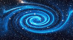 藍(lán)色夢幻宇宙旋渦星空星系